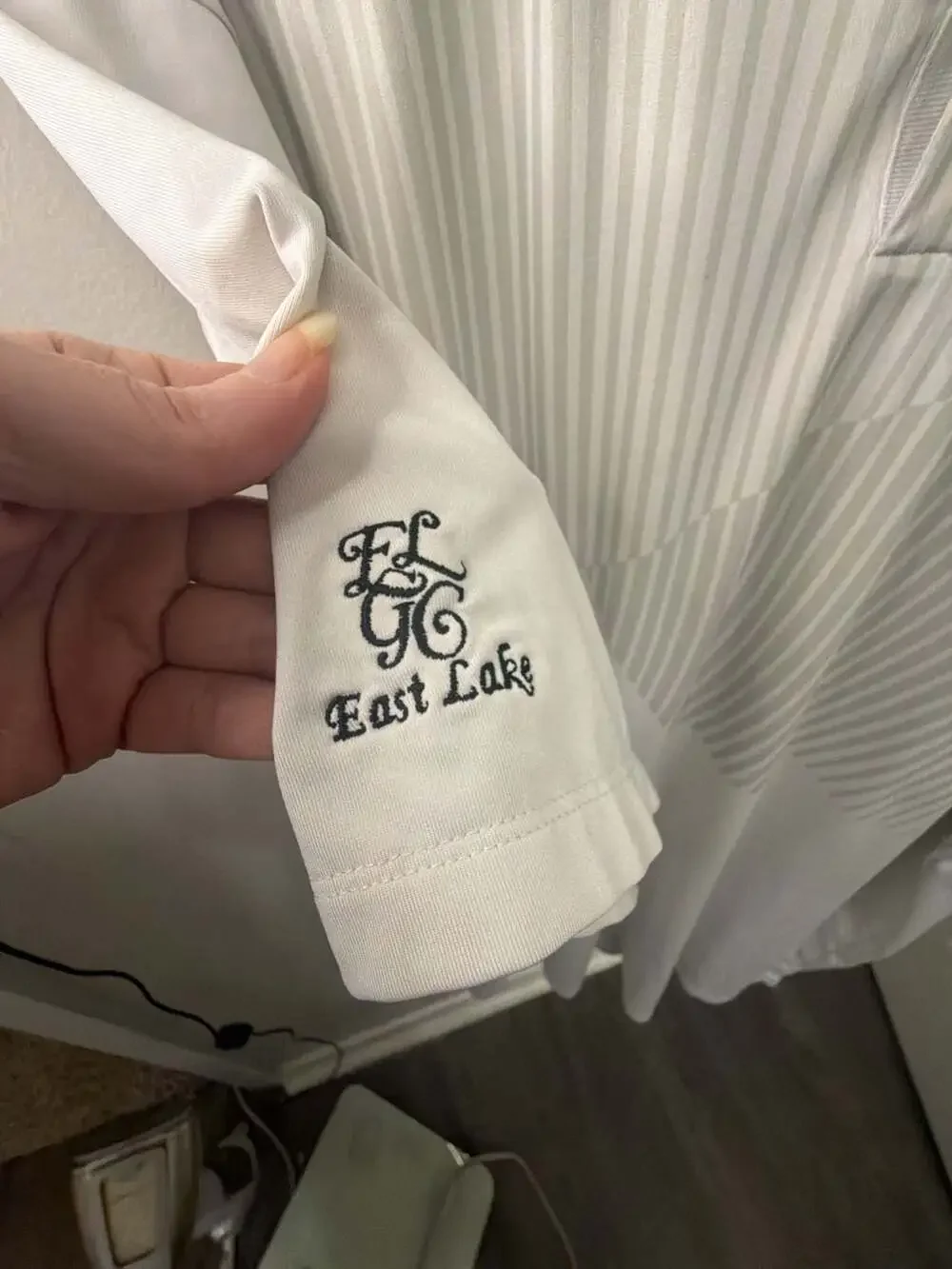 Nike Golf Vapor Dri-FIT Polo Size XL White East Lake GC Golf Shirt